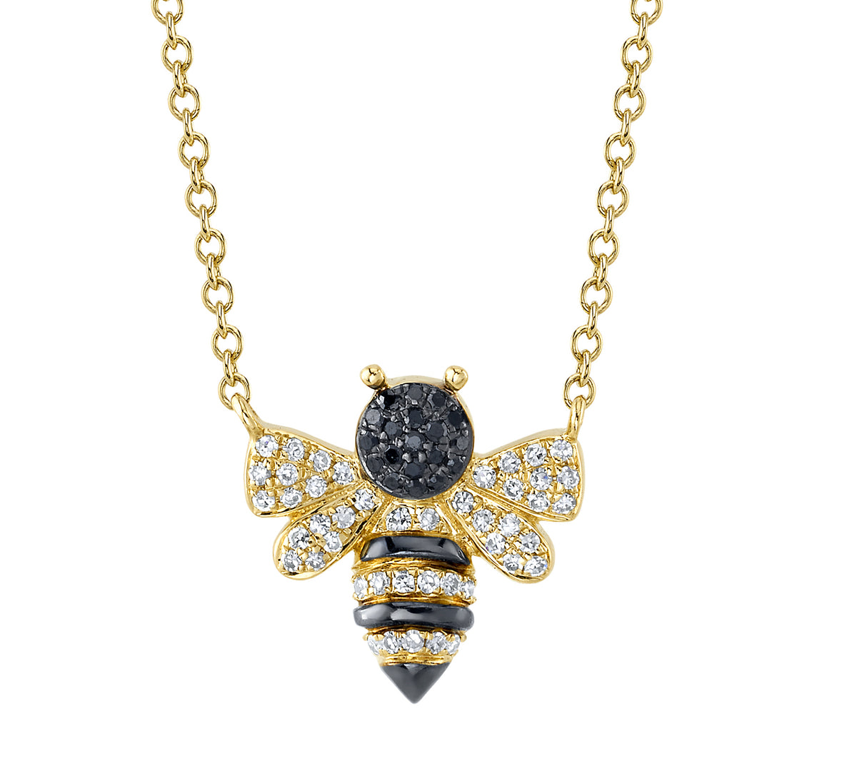 Diamond bumble shop bee necklace